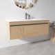 BC13 1200X460X460MM PLYWOOD WALL HUNG VANITY - LIGHT OAK WITH CERAMIC TOP